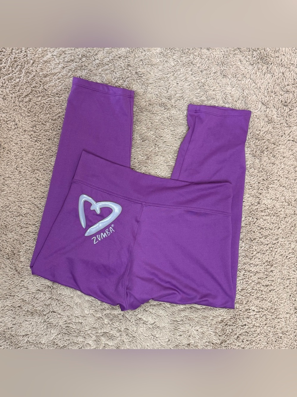 Purple Zumba Capri Leggings size S